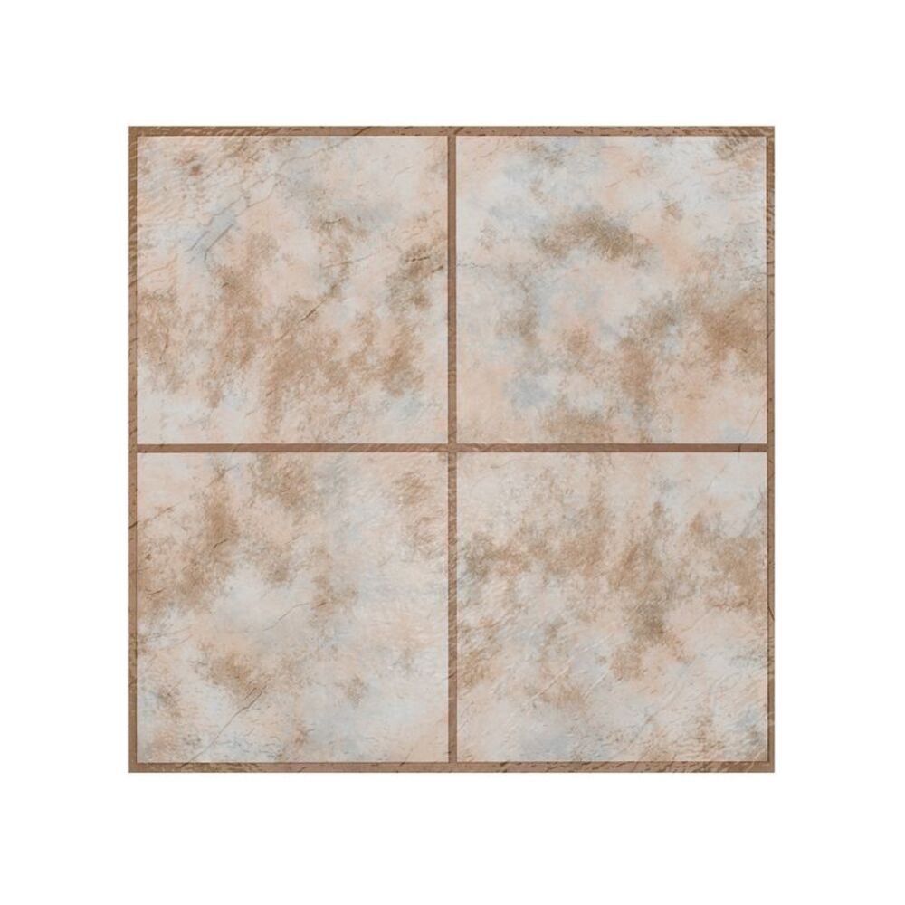Ergode Portfolio 12x12 2.0mm Self Adhesive Vinyl Floor Tile - Rustic Clay Square